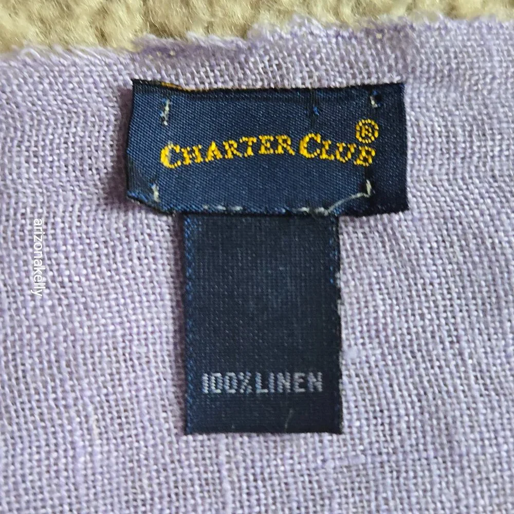 Lavender Linen Scarf Purple Charter Club